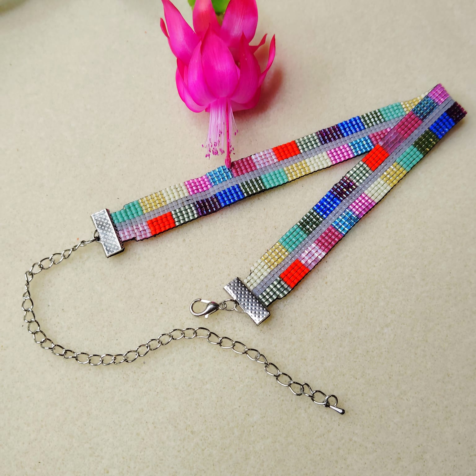 Collar en Telar - Estilo Choker - Imagen 4