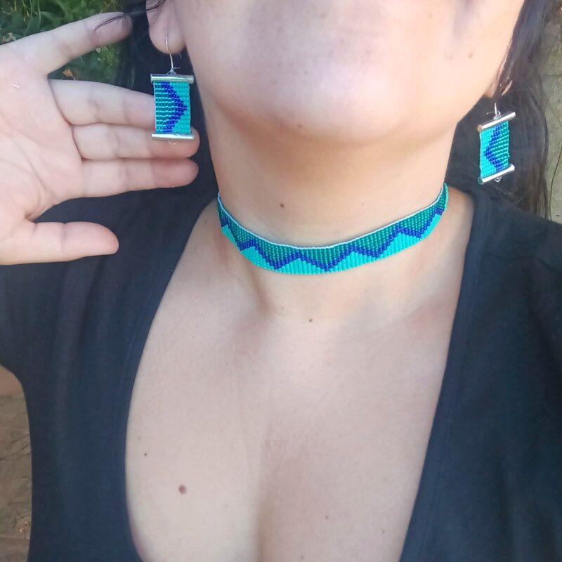 Collar en Telar - Estilo Choker