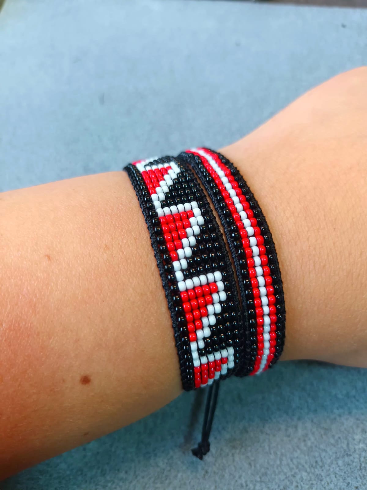 Pulsera angosta en telar - Imagen 6