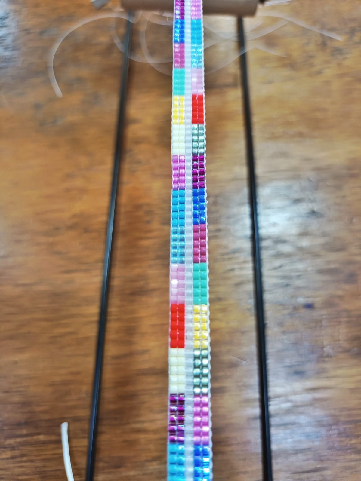 Pulsera angosta en telar - Imagen 3