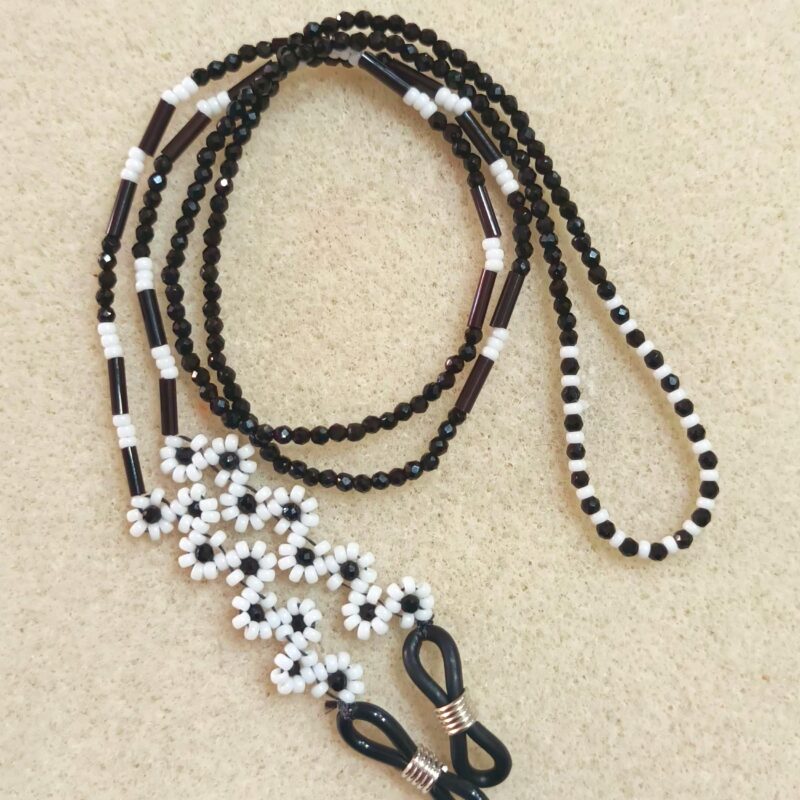 Strap con flores y cristales